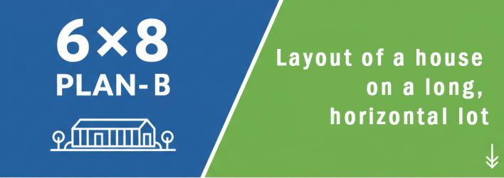 6×8　PLAN-A　横長の土地にピッタリ！